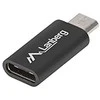 LANBERG AD-UC-UM-01 adapteris USB TYPE-C F -MICRO-B M 2.0 Juodas