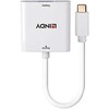 Adapteris - LINDY USB Type C į VGA Konverteris, Baltas
