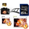 Atminties kortelė A-DATA Premier Pro SDXC, UHS-I U3 Class 10, 64GB, mėlyna / ADATA-338