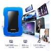 Kietasis diskas ADATA HD330 | 2000 GB | 2,5 colio | USB 3.1 | Mėlyna | Itin plonas ir didelė talpa patvariam HDD, trys unikalios spalvos su stilingu korpusu, išskirtinė apsauga nuo smūgio jutiklio, AES šifravimas 256 bitų, (atgal suderinamas su USB 2.0)