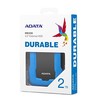 Kietasis diskas ADATA HD330 | 2000 GB | 2,5 colio | USB 3.1 | Mėlyna | Itin plonas ir didelė talpa patvariam HDD, trys unikalios spalvos su stilingu korpusu, išskirtinė apsauga nuo smūgio jutiklio, AES šifravimas 256 bitų, (atgal suderinamas su USB 2.0)