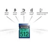 Atminties kortelė ADATA 512GB Premier Pro SDXC UHS-I U3 Class 10 (V30S), R/W iki 100/80 MB/s