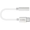 SBS Mobile SBS USB Type C zu 3,5 mm Klinke Adapteris baltas