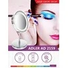 Adler | Veidrodis | AD 2159 | 15 cm | LED veidrodis | Chrome