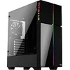 Aerocool Playa Midi-Tower, Tempered Glass - juodos spalvos