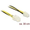 Delock ATX/EPS 4-pin - ATX/EPS 4-pin, 0,3 m, geltona (84954)
