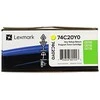 Lexmark 74C20Y0 tonerio kasetė Originalus Geltona 1 vnt