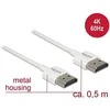 Delock HDMI – HDMI kabelis 0,5 m baltas (85121)