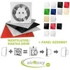 Ventiliatorius airRoxy plexI skydelis universalaus ventiliatoriaus, baltos blizgesio spalvos