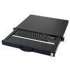 aixcase 19" Rack 1U Klaviatūra US Touchpad USB juodas