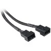 Kabelis AKASA 4-pin PWM, 0.1m, juodas / AK-0022