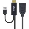 AV Akasa HDMI adapteris – DisplayPort + USB-A juodas (AK-CBHD24-25BK)