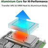 Akasa Machina N Fanless case (fr NVIDIA Jetson Xavier und Nano) - juodas, aliuminio