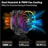 Galimas Akasa Soho H7 Dual Tower Cooler CPU, ARGB – 120 mm