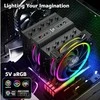 Galimas Akasa Soho H7 Dual Tower Cooler CPU, ARGB – 120 mm