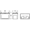 EXIDE EA955 95Ah 800A (EN) 12V akumuliatorius