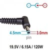 Akyga Nešiojamojo kompiuterio maitinimo šaltinis AK-ND-45 19.5V/6.15A 120W 4.5x3.0 mm + kaištis HP