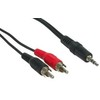 Good Connections Geros jungtys RCA laidai 1.5m kištukas - jack kištukas stereo juodas