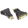 GoodConnections Geros jungtys DisplayPort St. zu DVI-I Bu. Adapteris 24K vergoldet juodas