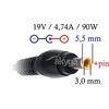 Akyga 90 W, 3 mm, 4.7 A, 19 V (AK- ND- 27)