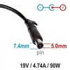 Automobilinis nešiojamojo kompiuterio pakrovėjas Akyga AK-ND-32 (19V / 4.74A 90W 7.4 x 5.0mm + pin) HP 1.2m