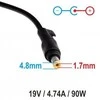 Automobilinis nešiojamojo kompiuterio pakrovėjas Akyga AK-ND-35 (19V / 4.74A 90W 4.8 x 1.7mm) HP 1.2m