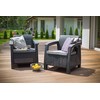 Fotelis Keter 2 fotelių komplektas Corfu duo rudas K223194