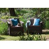Fotelis Keter 2 fotelių komplektas Corfu duo rudas K223194