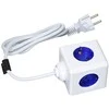 Galia - Allocacoc PowerCube Extended USB 4x Grounded 2x USB 1.5m Mėlyna