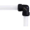 Alphacool Eiszapfen 13mm hard tube screw fitting 90 degree L-connector acrylic-brass tubes – juodas