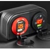 Amio Vandeniui atsparus telefono įkroviklis USB+USB-C 12/24V MOD-08