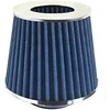Kūginis oro filtras automobiliui, universalus, mėlynas, su 3 adapteriais, AMIO-02458