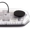 LED įspėjamasis žibintas WLB78, magnetinis, 48 LED, 293x171 mm, 12/24V, R65 R10, IP56, AMIO-02920