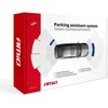 Parkavimo pagalbos sistema LED, 4 juodi jutikliai, vidinis montavimas 16,5 mm AMIO-02255