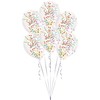 AMSCAN Balony skaidrus su konfetti w środku - 28 cm - 6 vnt. universalus