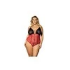 Livia Corsetti Anais FOSCO juodas-red body XXL+ ( juoda-raudona body )