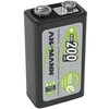 Akumuliatorius 6HR61 (E-Block, R22, 6R61, 6F22) 8.4V 200mAh Ni-Mh ANSMANN