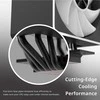 APNX AP1-V CPU Cooler – 120mm, baltos spalvos