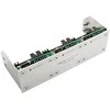 aqua computer aqua kompiuterio montavimo skydelis poweradjust 2/3 ir rašalo blokui, šlifuotas nerūdijantis plienas