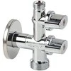 Arco Combi Mac kampinis vožtuvas be 1 / 2 "x3 / 8" x3 / 4 "veržlė (COMB5MAC)