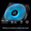 Arctic P14 PWM PST RGB 0dB juoda (3 vnt. pakuotėje) | 140 mm korpuso ventiliatorius