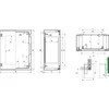 Schneider korpusas Thalassa 747 x 536 x 300 mm IP66 poliesteris be montavimo plokštės (NSYPLM75TG)