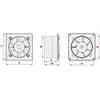 Ventiliatorius AWENTA Trax rėmelis ir kėbulo skydelis 125mm juodas blizgesys (PTGB125P)