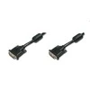 Assmann Electronic ASSMANN DVI prijungimo kabelis DVI(24+1) 2x ferrit M/M 10.0m DVI-D Dual Link bl