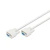 Assmann Electronic ASSMANN nuoseklusis kabelis 3m 2x DSUB 9 smėlio spalvos priskyrimas 1:1 AWG26