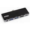 Aten UH3238 USB-C kelioninis dokas su maitinimo perėjimu | Aten | USB-C kelioninis dokas su maitinimo perėjimu | UH3238-AT | Prieplauka
