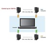 ATEN CL1308N-ATA-AG ATEN KVM 8 prievadų LCD 19 + klaviatūra + jutiklinis kilimėlis PS/2 arba USB, 1U 19 stovas