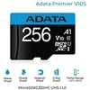 Atminties kortelė ADATA 256GB Premier Micro SDHC, R/W iki 100/25 MB/s, su adapteriu