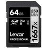 Lexar atminties kortelė SDXC 64GB Professional 1667x U3 V60 250MB/s