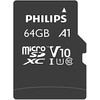 Atminties kortelė „Philips“ „Micro SDXC“ kortelė 64 GB, 10 klasės UHS-I U1, įsk. Adapteriai